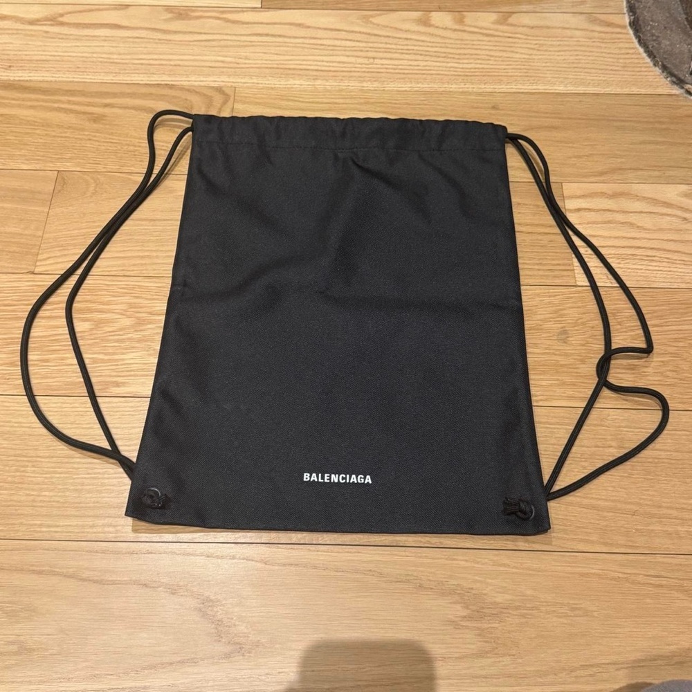 Balenciaga Black Drawstring Backpack - Picture 2 of 7